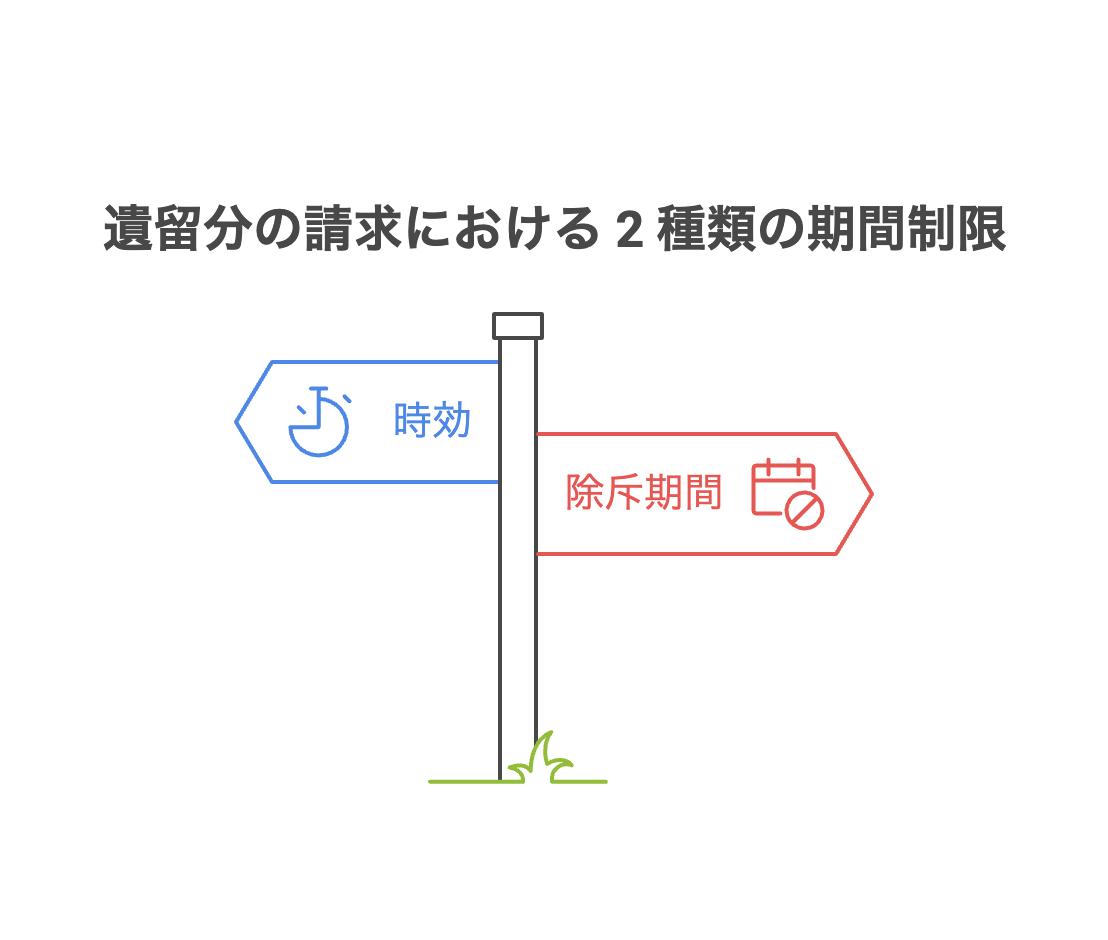 遺留分の請求における 2 種類の期間制限